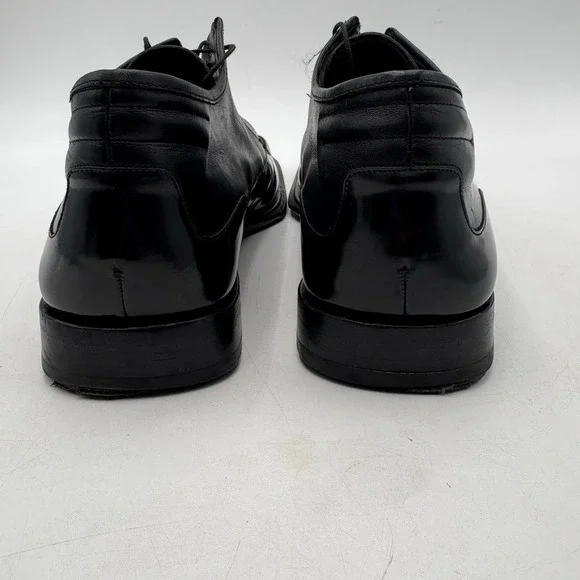Mezlan Rovato Black Leather Lace Oxford Dress Shoes Men's 13M Square Toe Spain